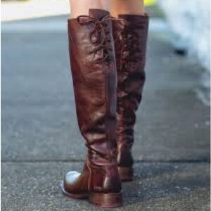 Bed Stu Manchester Riding Boots - Teak Rustic Size 8